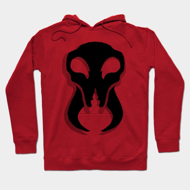 Ant Skull in dark silhoute Hoodie by ASCORNION